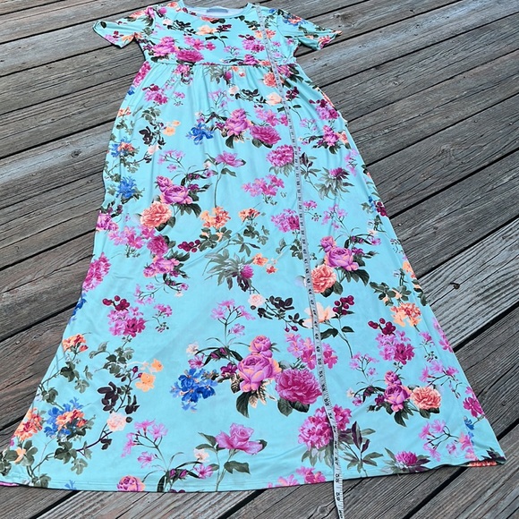Saved By The Dress attractive floral maxi M-L - Picture 12 of 13